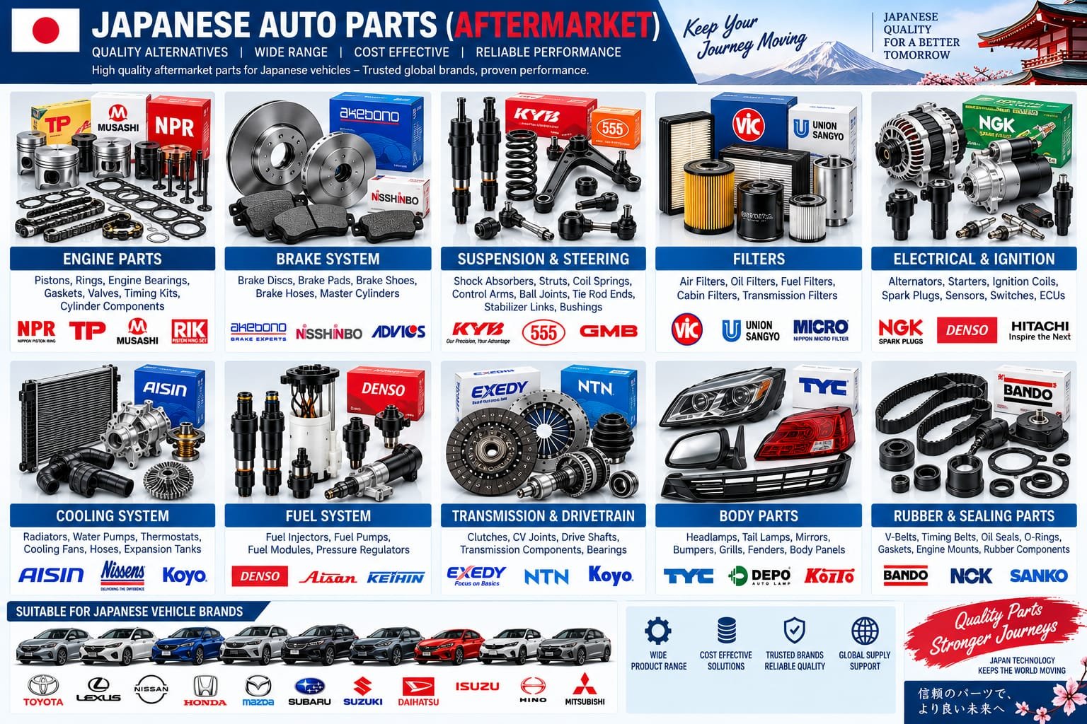 Aftermarket Japanese Auto Parts